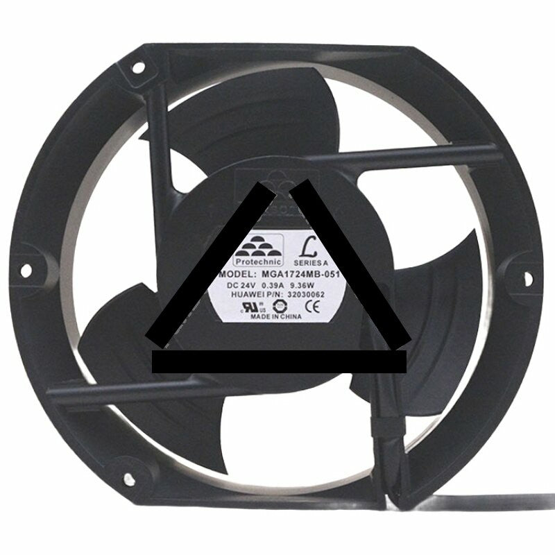 Protechnic MGA1724MB-051 DC 24V 0.39A 9.36W 17251 Axial Cooling Fan