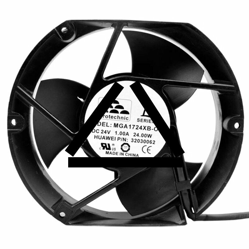Protechnic MGA1724XB-O51 DC 24V 1.00A 24W 2 Wires Axial Cooling Fan