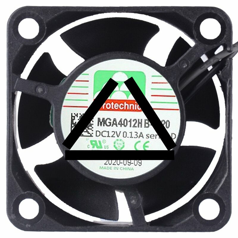 Protechnic MGA4012HB-O20 12V 0.13A 2 Wires Cooling Fan