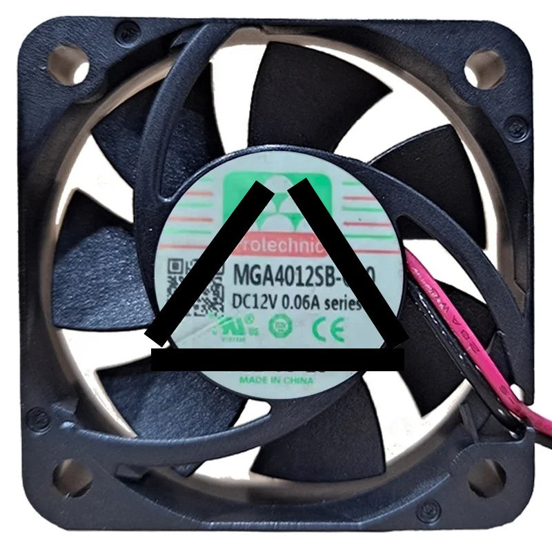Protechnic MGA4012SB-O10 12V 0.06A 2 Wires Axial Cooling Fan