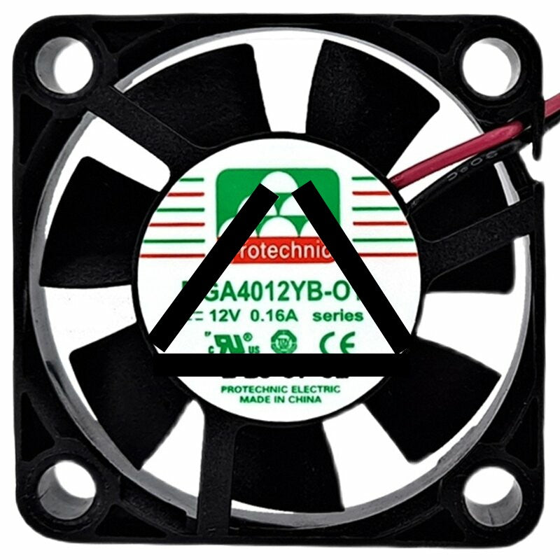 Protechnic MGA4012YB-O10 DC 12V 0.16A 2 Wires 4010 Axial Cooling Fan