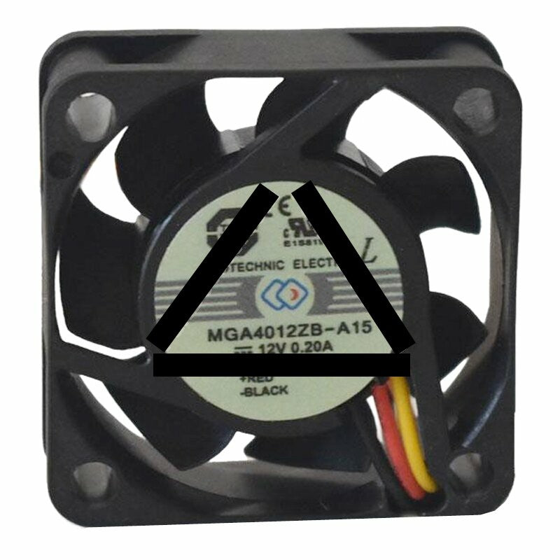 Protechnic MGA4012ZB-A15 DC 12V 0.20A 4015 Axial Cooling Fan