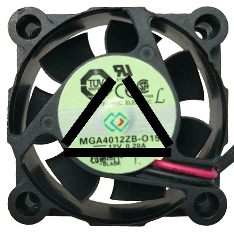 Protechnic MGA4012ZB-O15 12V 0.20A 2 Wires Axial Cooling Fan