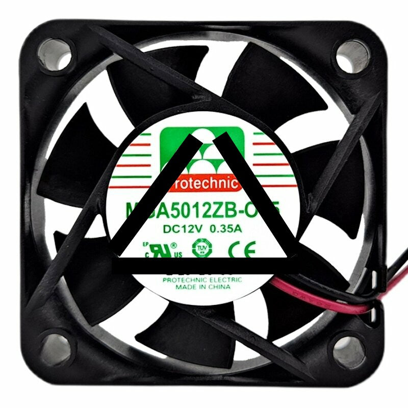 Protechnic MGA5012ZB-O15 DC 12V 0.35A 5015 9000RPM Axial Cooling Fan