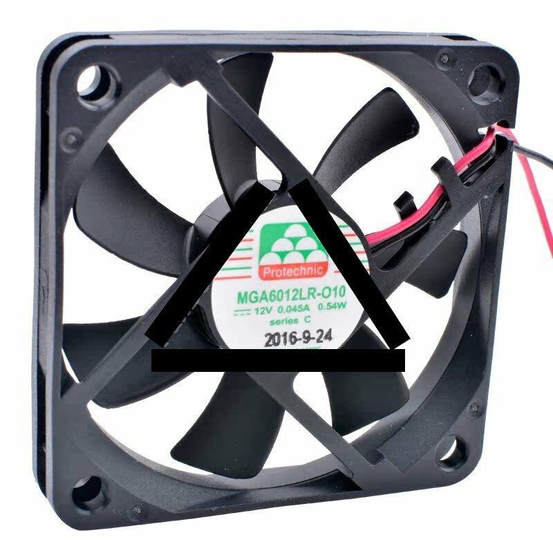 Protechnic MGA6012LR-O10 DC 12V 0.045A 0.54W 6010 Axial Cooling Fan