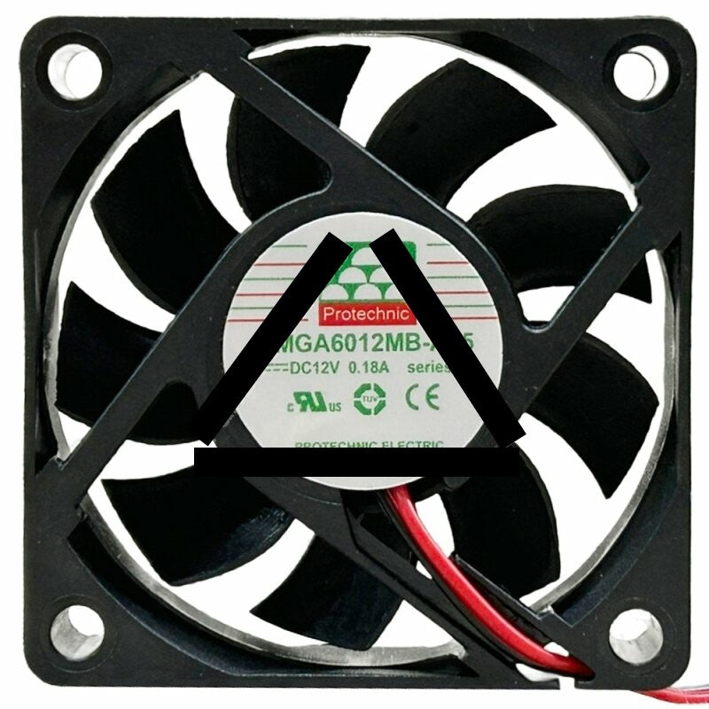 Protechnic MGA6012MB-A15 DC 12V 0.18A 2 Wires Axial Cooling Fan