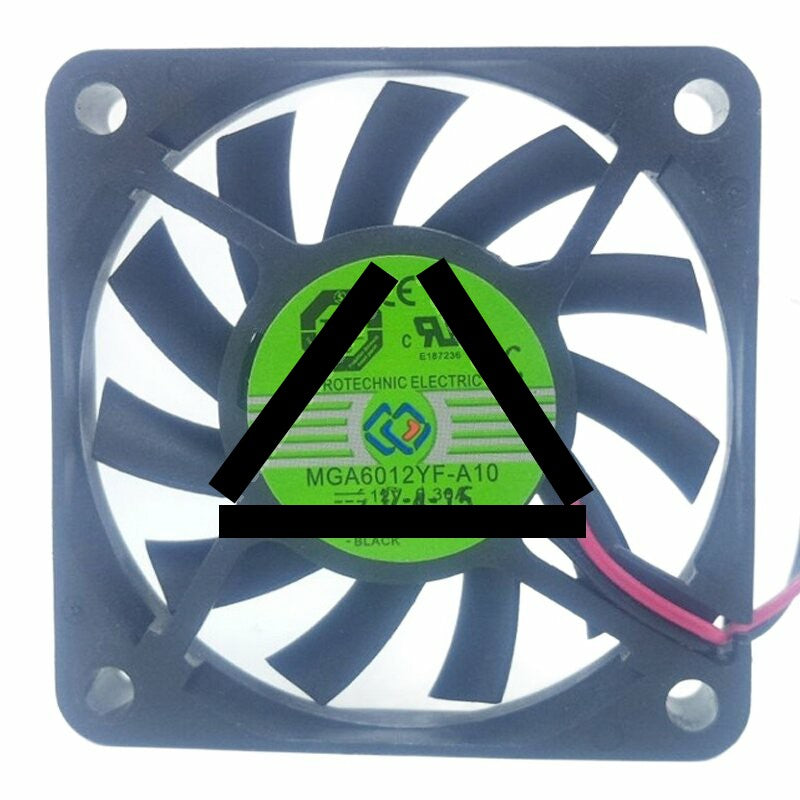 Protechnic MGA6012YF-A10 DC 12V 0.30A 6010 Axial Cooling Fan