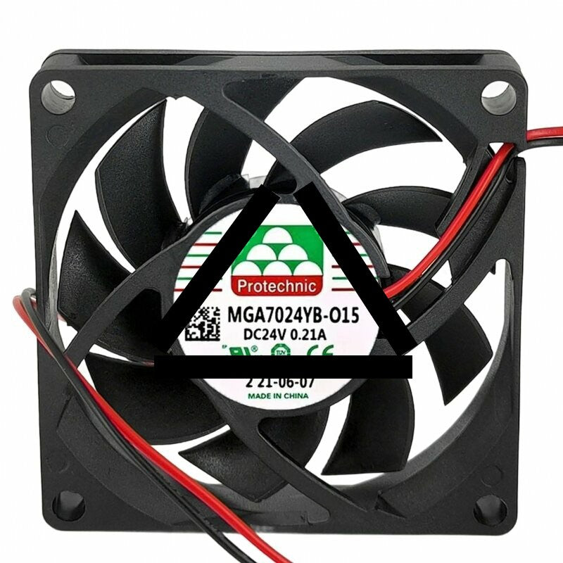 Protechnic MGA7024YB-O15 DC 24V 0.21A 7015 Axial Cooling Fan