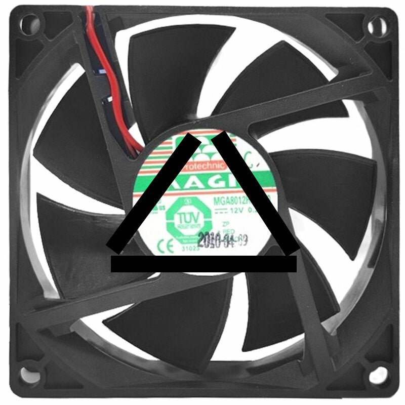 Protechnic MGA8012HB-A20 DC 12V 0.27A 2 / 3 Wires Axial Cooling Fan