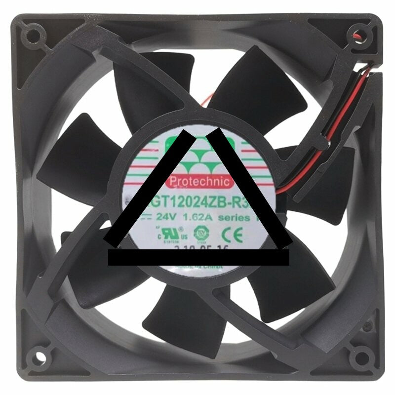 Protechnic MGT12024ZB-R38 DC 24V 1.62A 2 Wires Axial Cooling Fan