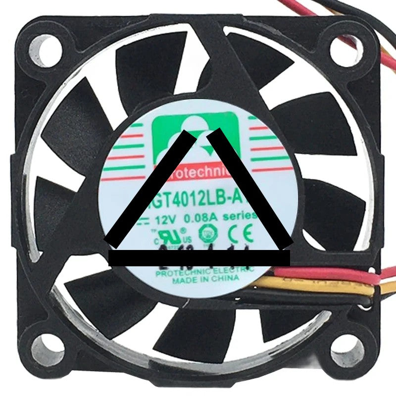 Protechnic MGT4012LB-A10 12V 0.08A 3 Wires Cooling Fan