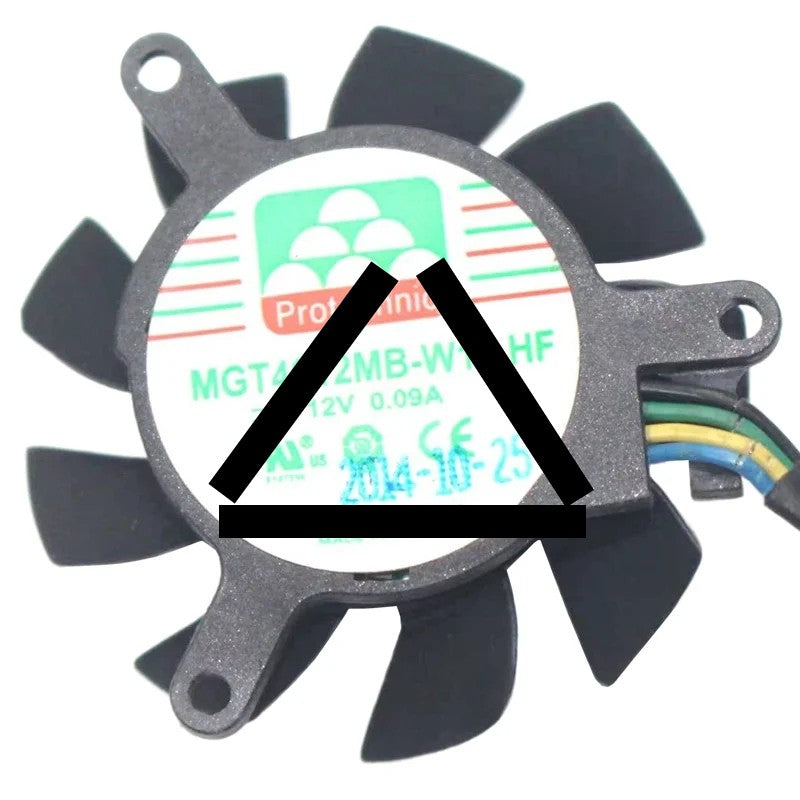 Protechnic MGT4012MB-W10 HF 12V 0.09A 4 Wires Axial Fan