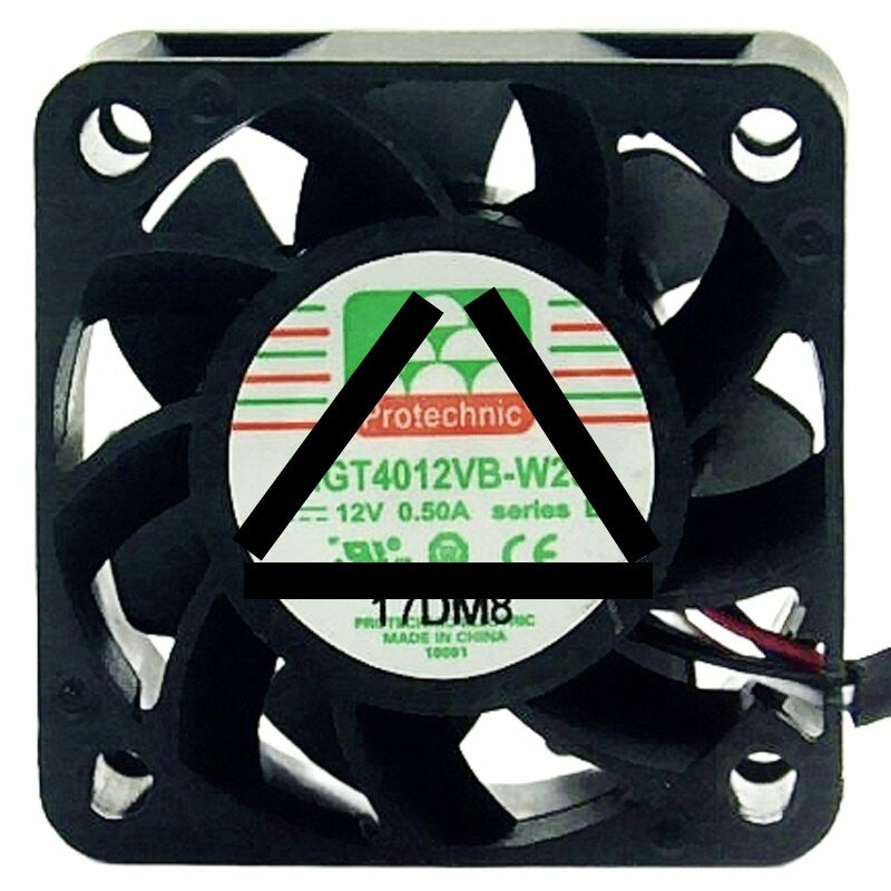Protechnic MGT4012VB-W20 DC 12V 0.50A 4 Wires 4020 Axial Cooling Fan