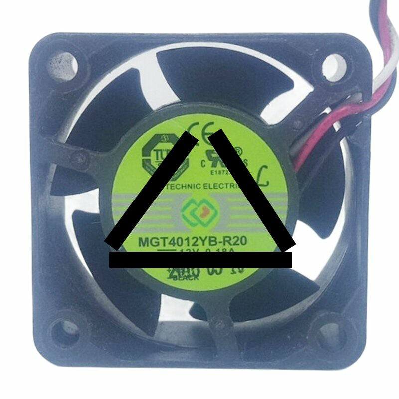 Protechnic MGT4012YB-R20 DC 12V 0.18A 4020 Axial Cooling Fan