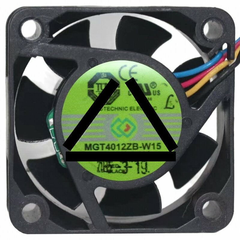 Protechnic MGT4012ZB-W15 DC 12V 0.20A 4 Wires 4015 Axial Cooling Fan