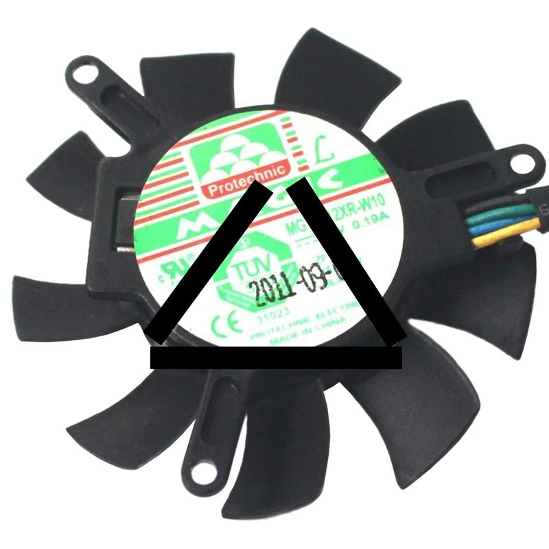 Protechnic MGT5012XR-W10 12V 0.19A 4 Wires Cooling Fan