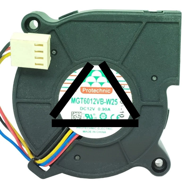 Protechnic MGT6012VB-W25 12V 0.90A 4 Wires Blower Fan