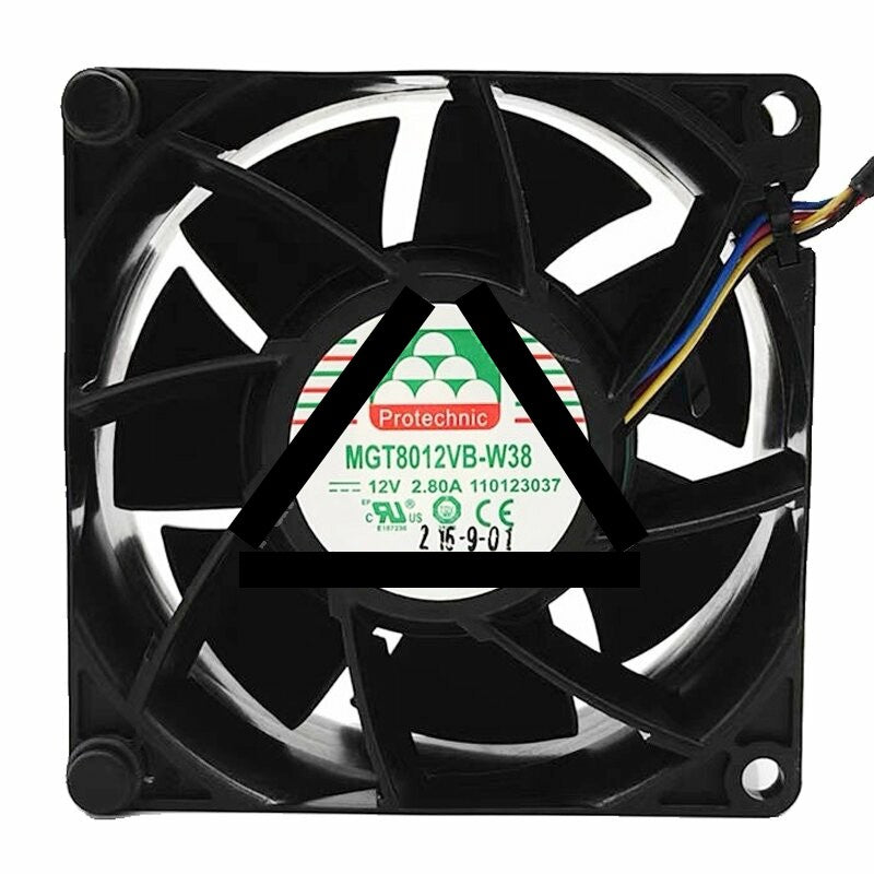 Protechnic MGT8012VB-W38 DC 12V 2.80A 8038 Axial Cooling Fan