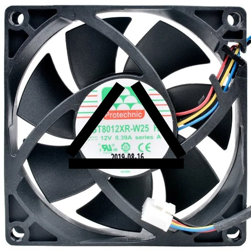 Protechnic MGT8012XR-W25 HF 12V 0.39A 4 Wires PWM Cooling Fan