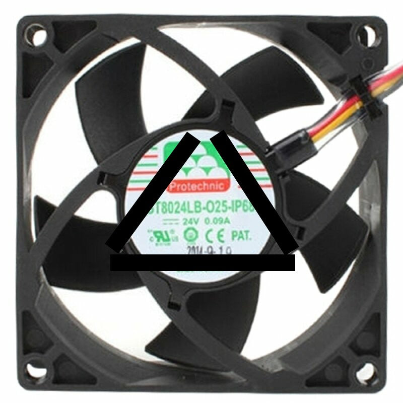 Protechnic MGT8024LB-O25-IP68 DC 24V 0.09A Waterproof Axial Cooling Fan