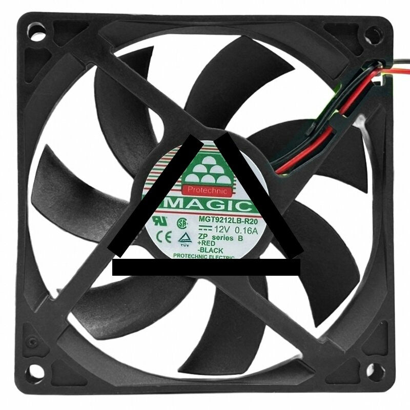 Protechnic MGT9212LB-R20 12V 0.16A 2 / 3 Wires Cooling Fan