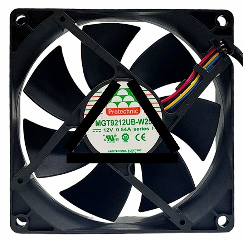 Protechnic MGT9212UB-W25 DC 12V 0.54A 9225 Axial Cooling Fan