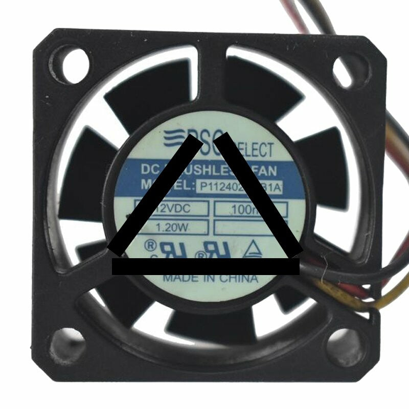 PSC P1124020MB1A DC 12V 100mA 1.20W 4020 Axial Brushless Cooling Fan