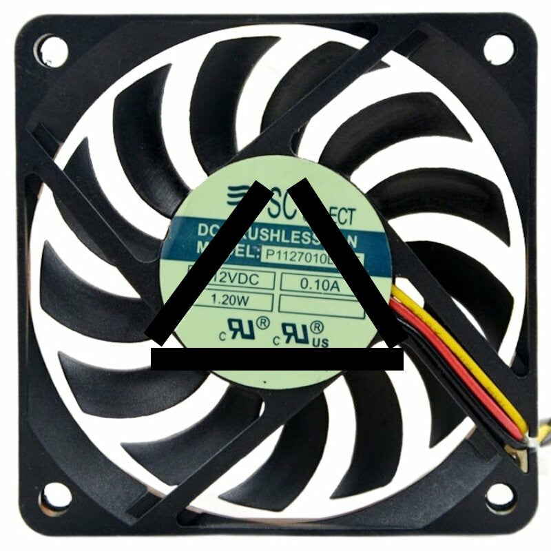 PSC P1127010LB1F 12V 0.10A 1.2W DC Brushless Axial Cooling Fan