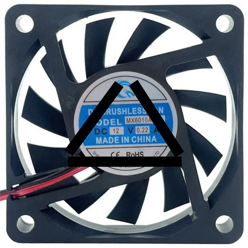 QIHAO MX6010ABL1 12V 0.22A DC Brushless 2 Wires Axial Cooling Fan
