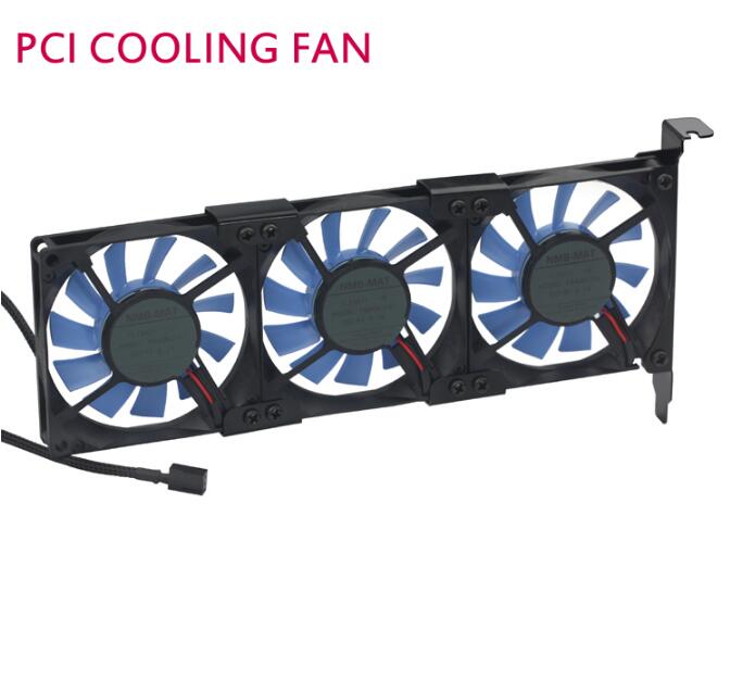 Quieten general graphics card cooling fan ultra-thin pci ebm papst 8015 3 fan PCI Cool Cooling Set free shipping