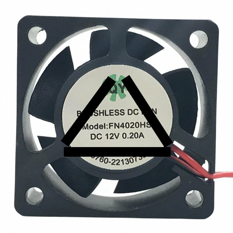 QY FN4020HS DC 12V 0.20A 4020 Axial Brushless Cooling Fan