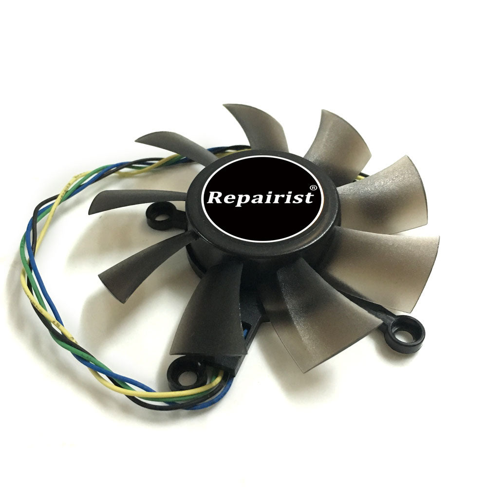 R128015SU FD8015U12S 75mm 4pin 4 x 43mm blower cooler fan for ASUS EAH5830/8600/9800 GTS 450/460 HD7850 graphics card cooling