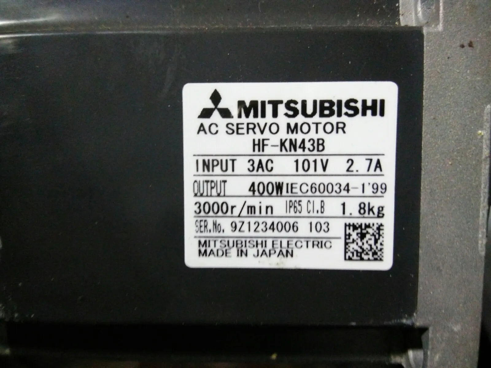 wholesale 1PC Mitsubishi AC Servo Motor HF-KN43 HF-KN43K HF-KN43B New Free Expedited Shipping Please Contact us Check Stock Before Payment