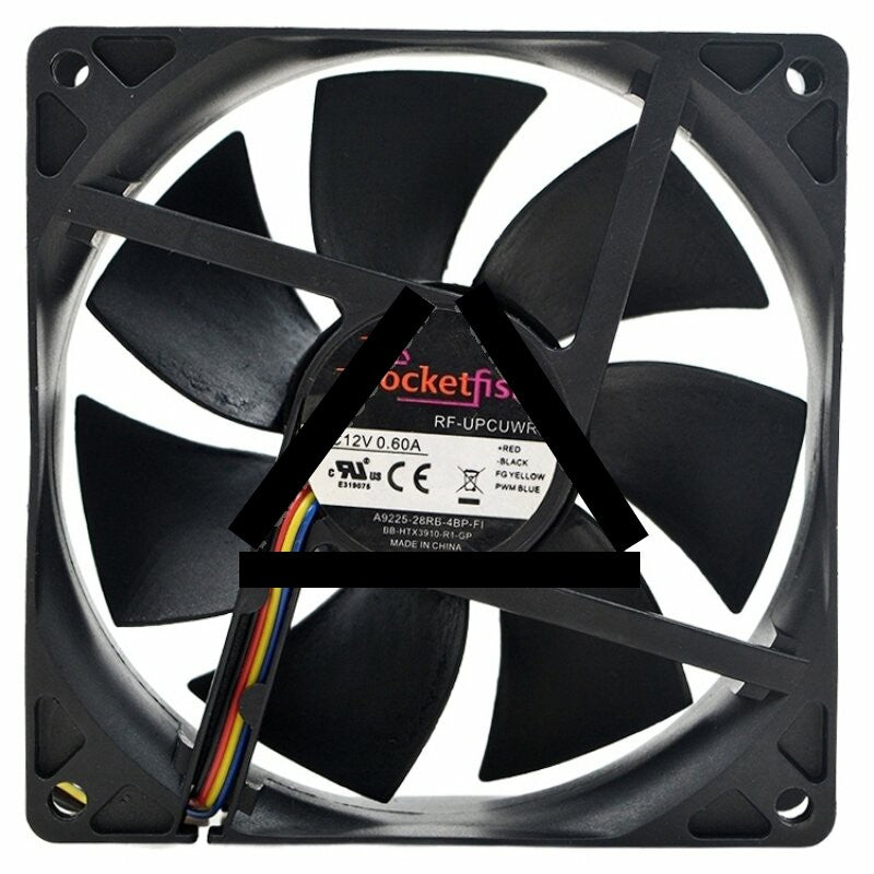 ROCKETFISH A9225-26R6-48P-F1 DC 12V 0.60A 9225 Axial Cooling Fan
