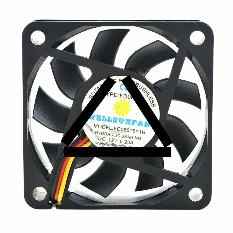 ROTARY FD06015Y1H DC 12V 0.20A 6015 Axial Hydraulic Bearing Brushless Cooling Fan