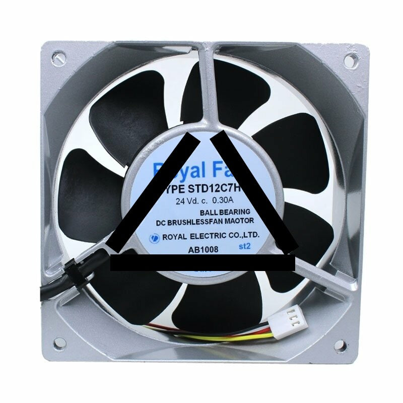 Royal Fan STD12C7H DC 24V 0.3A 3 Wires Axial Cooling Fan