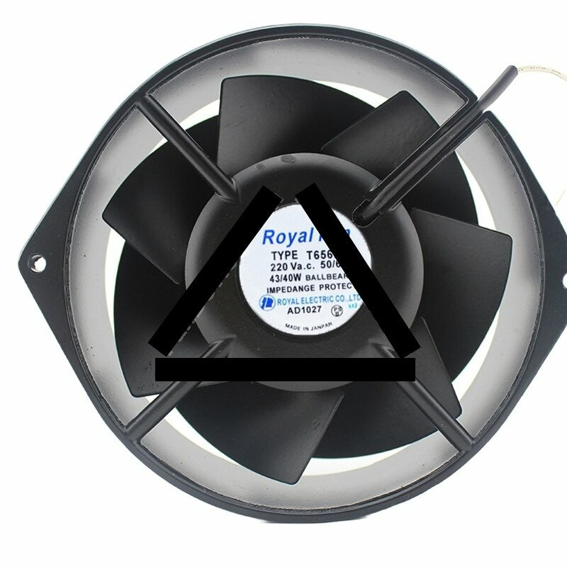 Royal Fan T656DV AC 220V 43/40W 17255 Ball Bearing Axial Cooling Fan