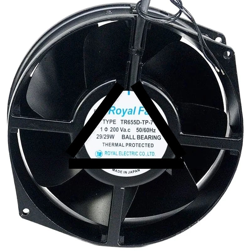 Royal Fan TR655D-TP-7 200V 29/29W Ball Bearing Thermally Protected Cooling Fan