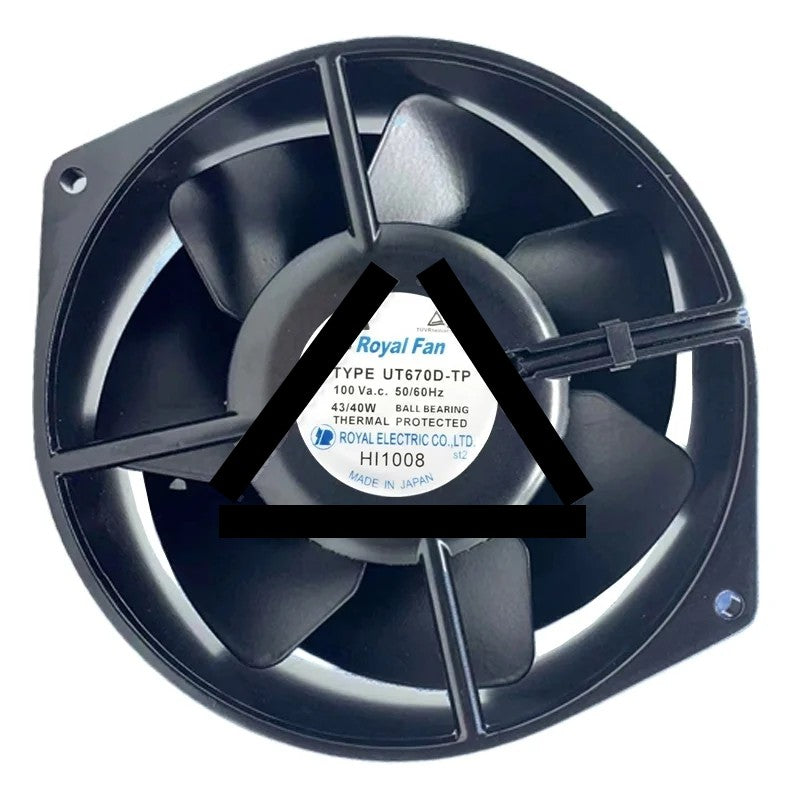 Royal Fan UT670D-TP 100V 43/40W 2 Wires Thermal Protected Cooling Fan