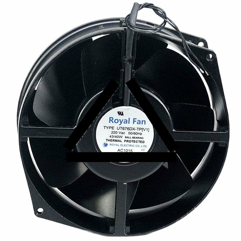 Royal Fan UT676DX-TP AC 220V 43/40W Axial Cooling Fan
