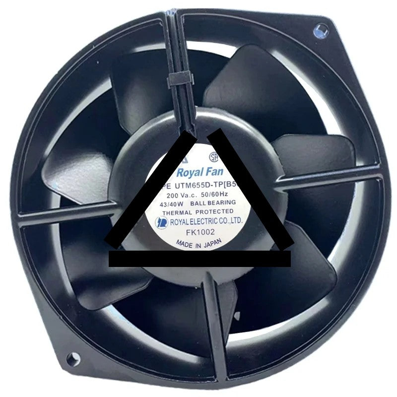 Royal Fan UTM655D-TP[B56] 200V 43/40W Ball Bearing Thermally Protected Cooling Fan