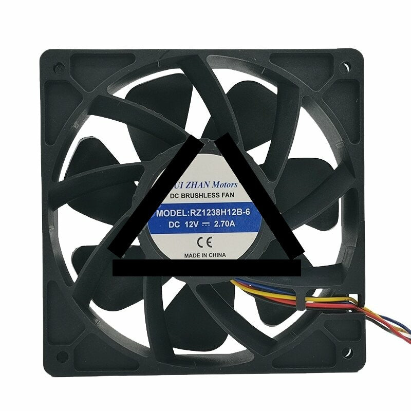 RUI ZHAN Motors RZ1238H12B-6 DC 12V 2.70A 12038 Axial Cooling Fan