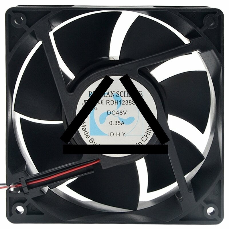 RUILIAN SCIENCE RDH1238S DC 48V 0.35A 2 Wires Axial Cooling Fan