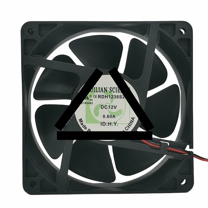 RUILIAN SCIENCE RDH1238S2 DC 12V 0.60A 12038 Axial Cooling Fan