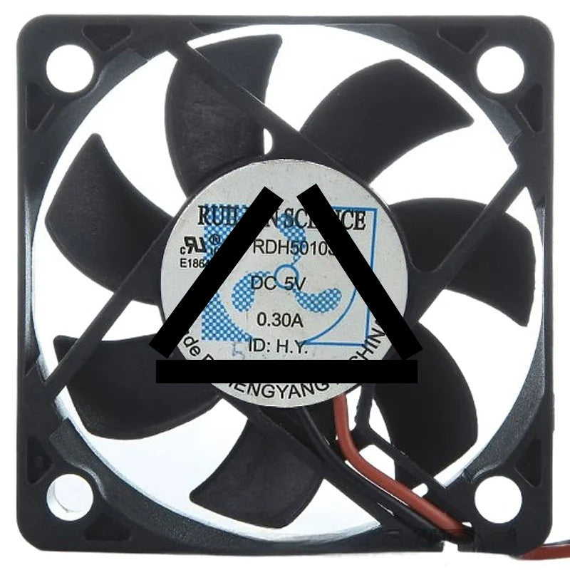 RUILIAN SCIENCE RDH5010S DC 5V 0.30A 2 Wires Axial Cooling Fan