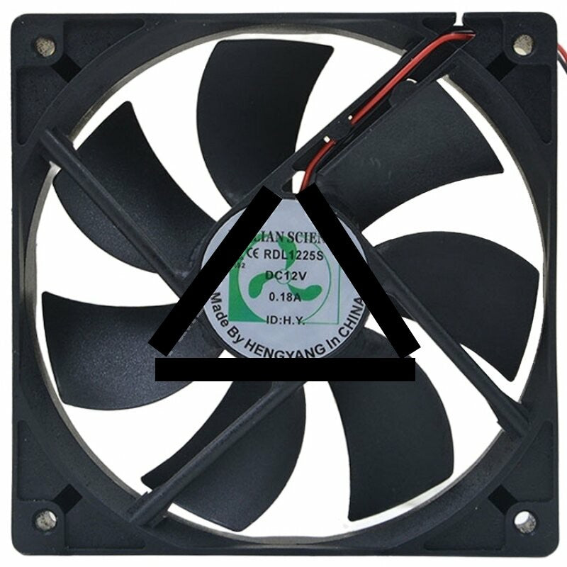 RUILIAN SCIENCE RDL1225S DC 12V 0.18A 2 / 3 Wires Axial Cooling Fan