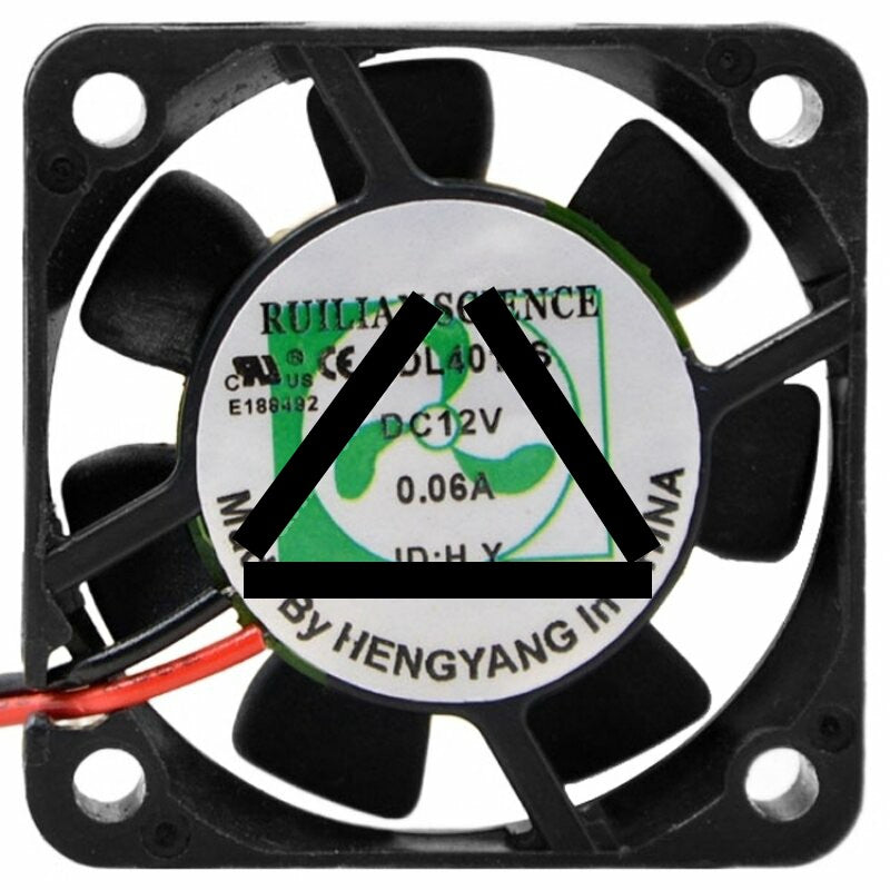 RUILIAN SCIENCE RDL4010S DC 12V 0.06A 2 Wires Axial Cooling Fan
