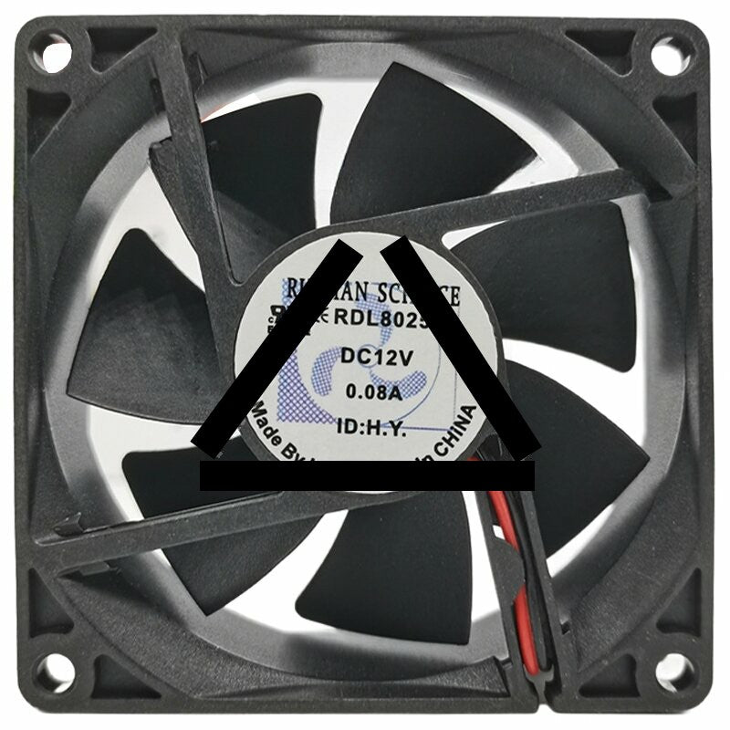 RUILIAN SCIENCE RDL8025S 12V 0.08A Axial Cooling Fan