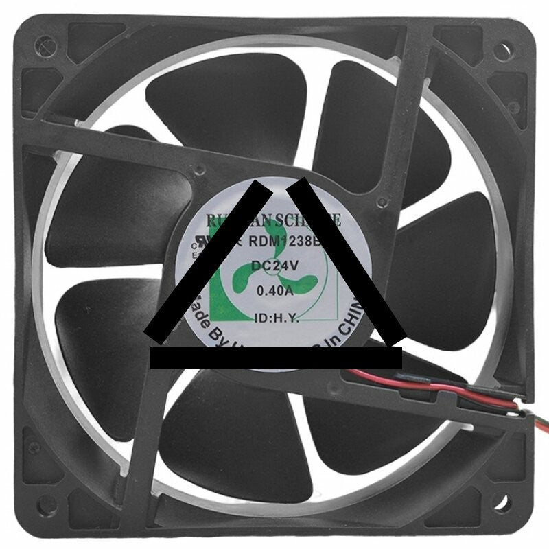 RUILIAN SCIENCE RDM1238B2 DC 24V 0.40A 2 Wires Axial Cooling Fan