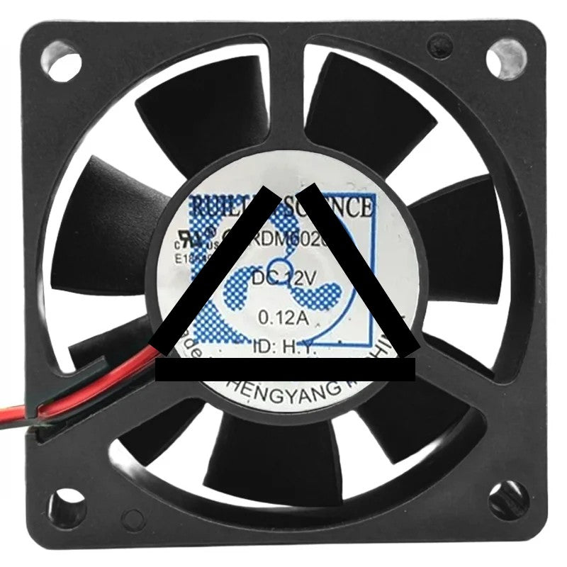 RUILIAN SCIENCE RDM6020S DC 12V 0.12A 2 Wires Axial Cooling Fan
